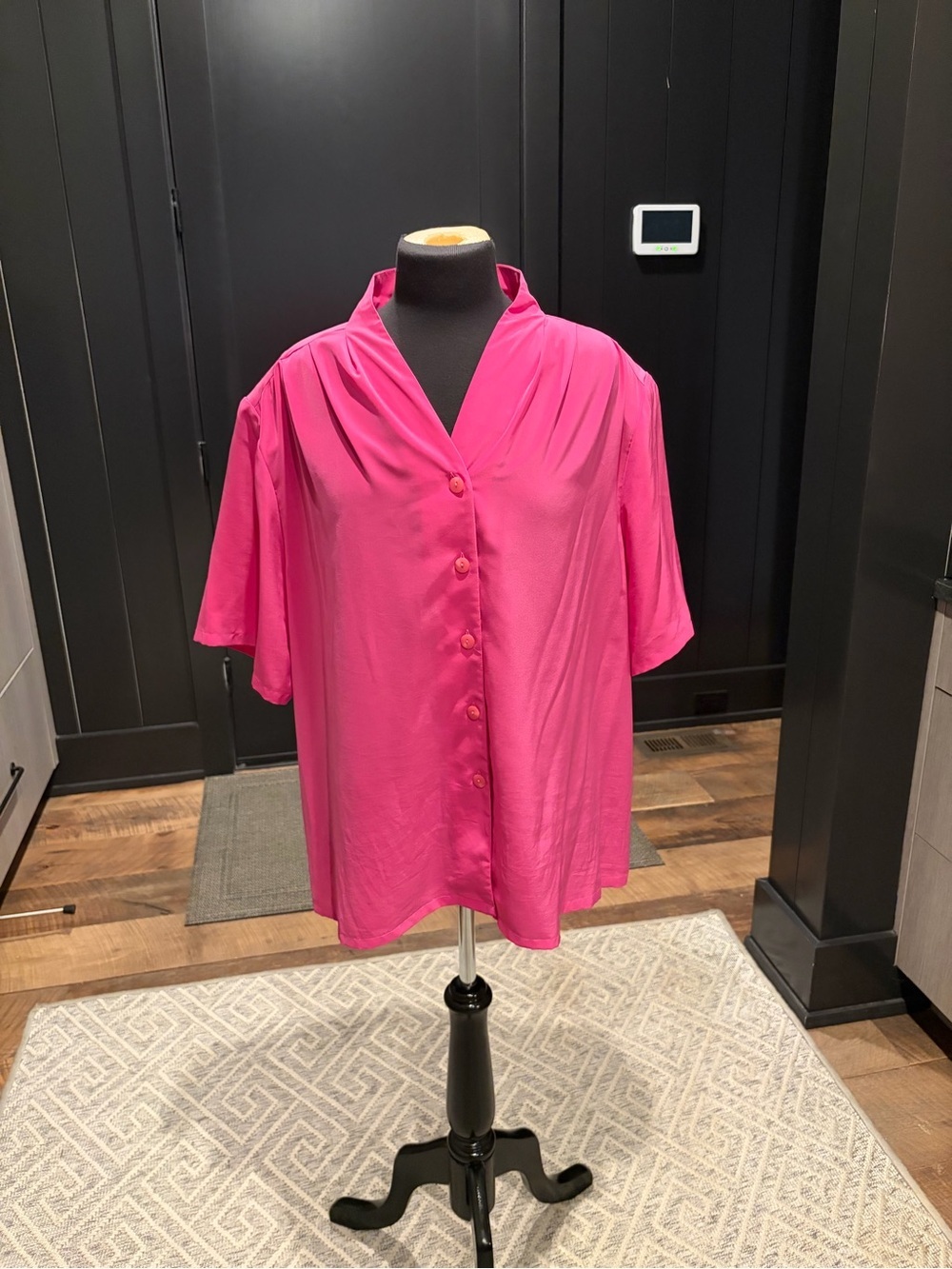 Vintage Pendleton Country Sophisticates Hot Pink Blouse Made in USA Oversized